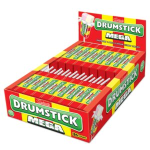 Swizzels UK Mega Drumstick Lollipop Chewy Candy 28g 36ct